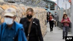 Переход через мексиканско-американскую границу. 8 ноября 2021 года.