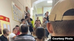 Очередь в военкомате Калининграда