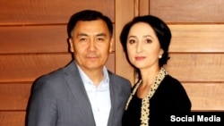 Равшан Жээнбеков жана Салкынай Алимбаева.