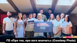 Антоніна Чернишова на зустрічі в Координаційному штабі ГО «Про тих, про кого мовчать»