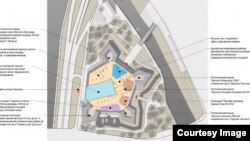 Градозащитники предлагают сделать на Охтинском мысе музей в форме пятиконечной звезды, по контурам старой крепости