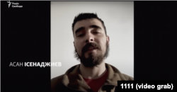 Скріншот зі звернення Асана Ісенаджиєва до Ердогана.