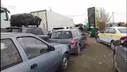 Десятки машин с таджикскими номерами застряли на российско-казахской границе