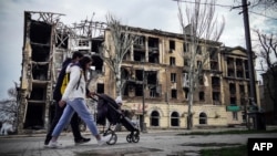 Зруйнований російським нападом окупований Маріуполь, квітень 2023 року 