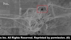 Наслідки удару на супутниковому знімку Planet.com, зробленому 14 вересня 2023 року