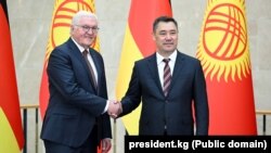 Президенты Германии и Кыргызстана – Франк-Вальтер Штайнмайер и Садыр Жапаров, Бишкек, 22  июня 2023 г.