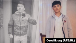 На фото: жители Булунгурского района Самаркандской области Бабур Абдумуминов (слева) и Шахриёр Джалолов, гробы с телами которых доставили из России.