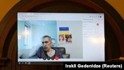 Михаил Саакашвили подключился по видеосвязи к заседанию суда по делу о разгоне демонстрации 7 ноября 2007 года