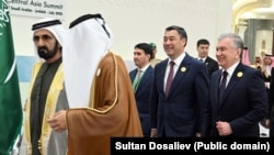 Сауд Арабиянын Жидда шаарында өткөн “Булуңдагы араб өлкөлөрдүн кызматташтык кеңеши жана Борбор Азия” форматындагы биринчи саммит. 19-июль, 2023-жыл.  