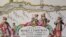 Відрізок нижньої течії Дніпра на голландській карті 1680 року. Саме нижче Хортиці розташовувались Запорозькі Січі від середини 16-го і до кінця 18-го століття