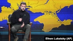 Президент України Володимир Зеленський під час підсумкової пресконференції. Київ, 19 грудня 2023 року. Архівне фото