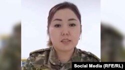 №2028 аскер бөлүгүндөгү  зомбулук тууралуу айтып чыккан аскер кызматкери Жылдыз Асанакунова.