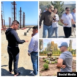 Баатырбек Жантаев на объектах, строительством которых занимается государство