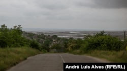 A view of the Kakhovka reservoir close to the city of Zaporizhzhya