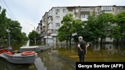 Наслідки підтоплення Херсону, 10 червня 2023 року 