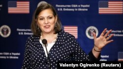 Вікторія Нуланд під час візиту до України (архівне фото) 