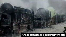 په بلوچستان کې د ۲۰۲۳ز کال په جون کې وسلوالو په سکرو بار لارۍ سوځولې وې.