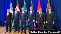 Борбор Азия лидерлери жана АКШ президенти Жо Байден С5+1 саммитинде. 19-сентябрь, 2023-жыл. Нью-Йорк.