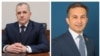 Արցախի Անվտանգության խորհրդի քարտուղար Սամվել Շահրամանյան, Ադրբեջանի Միլի մեջլիսի պատգամավոր Ռամին Մամեդով, լուսանկարները՝ պաշտոնական կայքերից