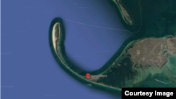 Тендровская коса (скриншот google maps)