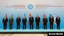 Түрк мамлекеттер уюмунун кезексиз жыйыны маалында. Анкара. 16.3.2023.