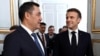 Садыр Жапаров жана Эммануэл Макрон. 