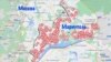 Виталий Штутман наложил карту Мариуполя с разрушениями на карту Москвы, чтобы показать масштаб уничтоженных российскими обстрелами районов города