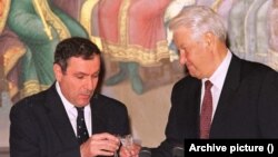 Ռուսաստանի և Հայաստանի առաջին նախագահներ Բորիս Ելցին և Լևոն Տեր-Պետրոսյան