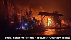 Нічна пожежа у Мелітопол, 10 грудня 2022 року