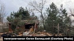 Наслідки обстрілів в Мелітополі, яка сталося 10 грудня 2022 року