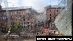 Наслідки обстрілів центру Запоріжжя 6 жовтня 2022року