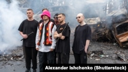 Kalush Orchestra төркеме Ирпендә клип төшерә