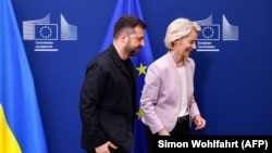 Президент Украины Владимир Зеленский и глава Еврокомиссии Урсула фон дер Ляйен