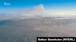 Бишкекти каптаган ыш. Архивдик сүрөт.