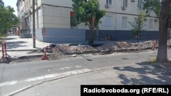 Ремонтні роботи в окупованому Бердянську, серпень 2022 року