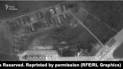 Архивный спутниковый снимок российского военного аэродрома «Саки» в аннексированном Крыму 