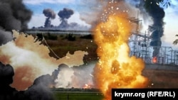 Мапа Криму, фотоколаж