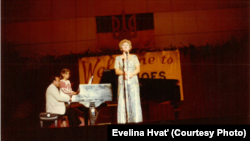 Композитор Леонід Вербицький та артистка, багаторічна дикторка і продюсерка програм Радіо Свобода Евеліна Гвать
