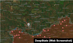 Ситуація навколо Покровська на кінець березня згідно карти DeepState. Сині зони – відвойовані Силами оборони території