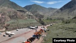 "Камбар-Ата-1" ГЭСинин курулушуна старт берүү иш-чарасы. 8-июнь, 2022-жыл.