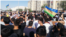 Демонстрация в Нукусе, столице Каракалпакстана, против изменения статуса республики в составе Узбекистана.