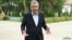 Президент Узбекистана Шавкат Мирзияев в Нукусе, Каракалпакстан.