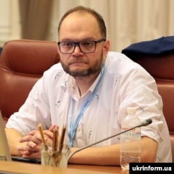 Міністр культури, молоді та спорту України Володимир Бородянський під час засідання уряду. Київ, 2 вересня 2019 року