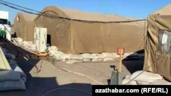 Карантинный лагерь для пациентов с подозрением на COVID-19, Туркменабад, сентябрь, 2020.