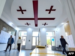 Тбилиси, один из избирательных участков