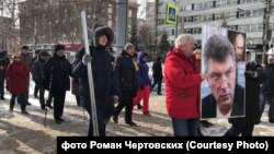 Марш памяти Бориса Немцова в Новосибирске