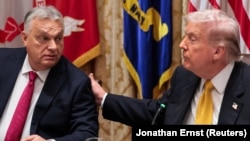 Віктор Орбан і Дональд Трамп під час зустрічі в Білому домі, 7 листопада 2025 року