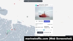 Последнее известное местоположение судна «Спасатель Демидов» в Баренцевом море