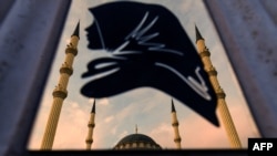 Вид на мечеть "Сердце Чечни". Грозный. 