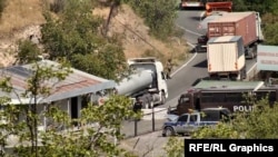 Ադրբեջանի ոստիկանության անցակետը Գորիս-Կապան ճանապարհի 21-կիլոմետրանոց հատվածում, սեպտեմբեր, 2021թ․